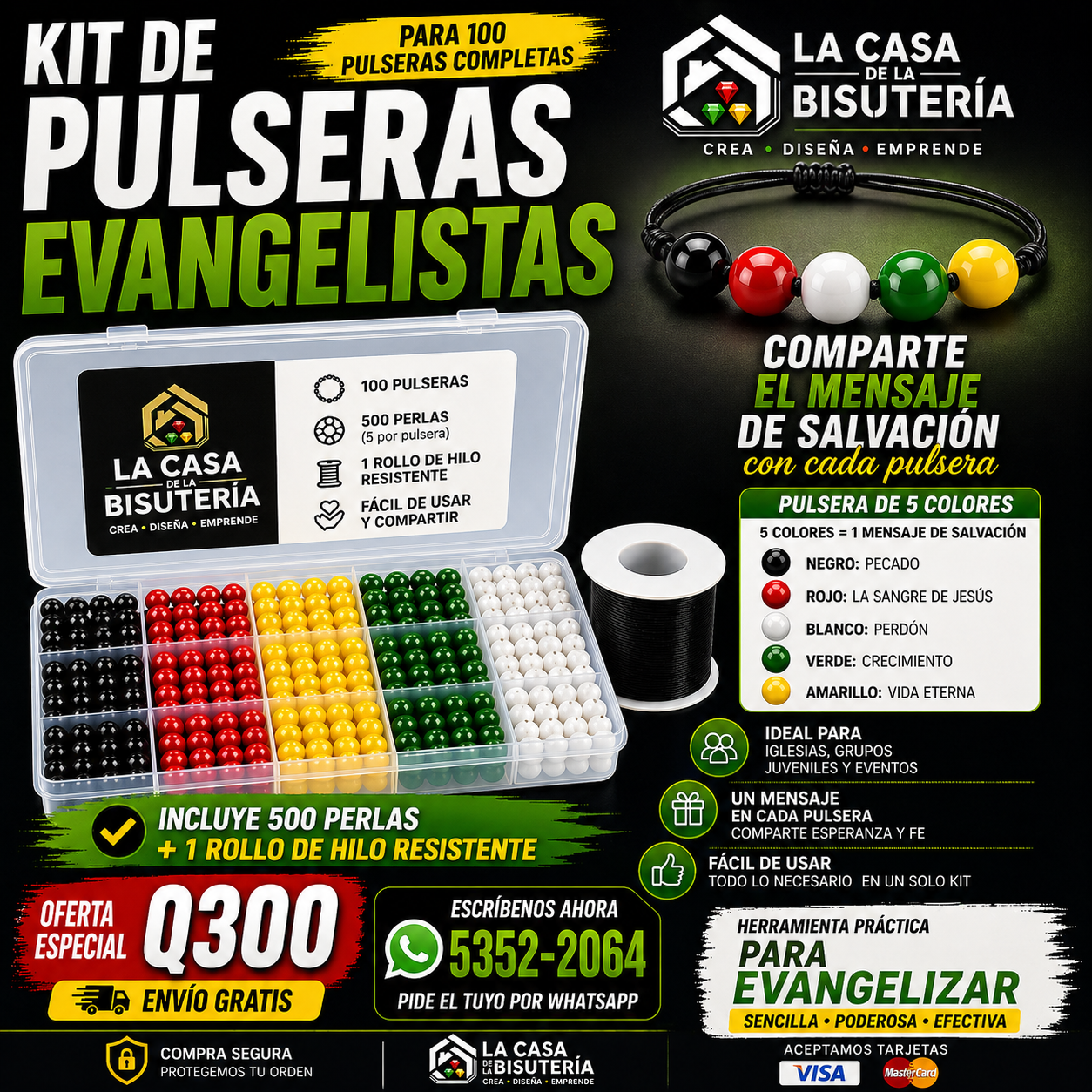 Kit Pulseras Evangelistas
