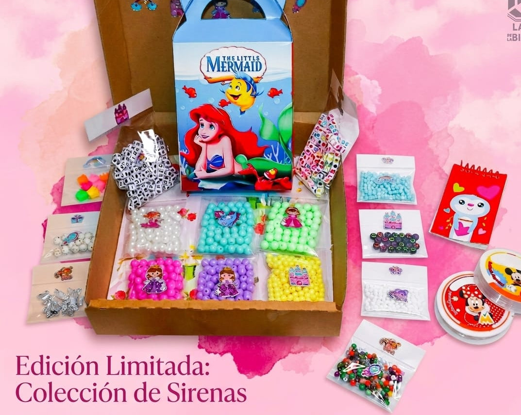 Pack de bisuteria tema la sirenita.