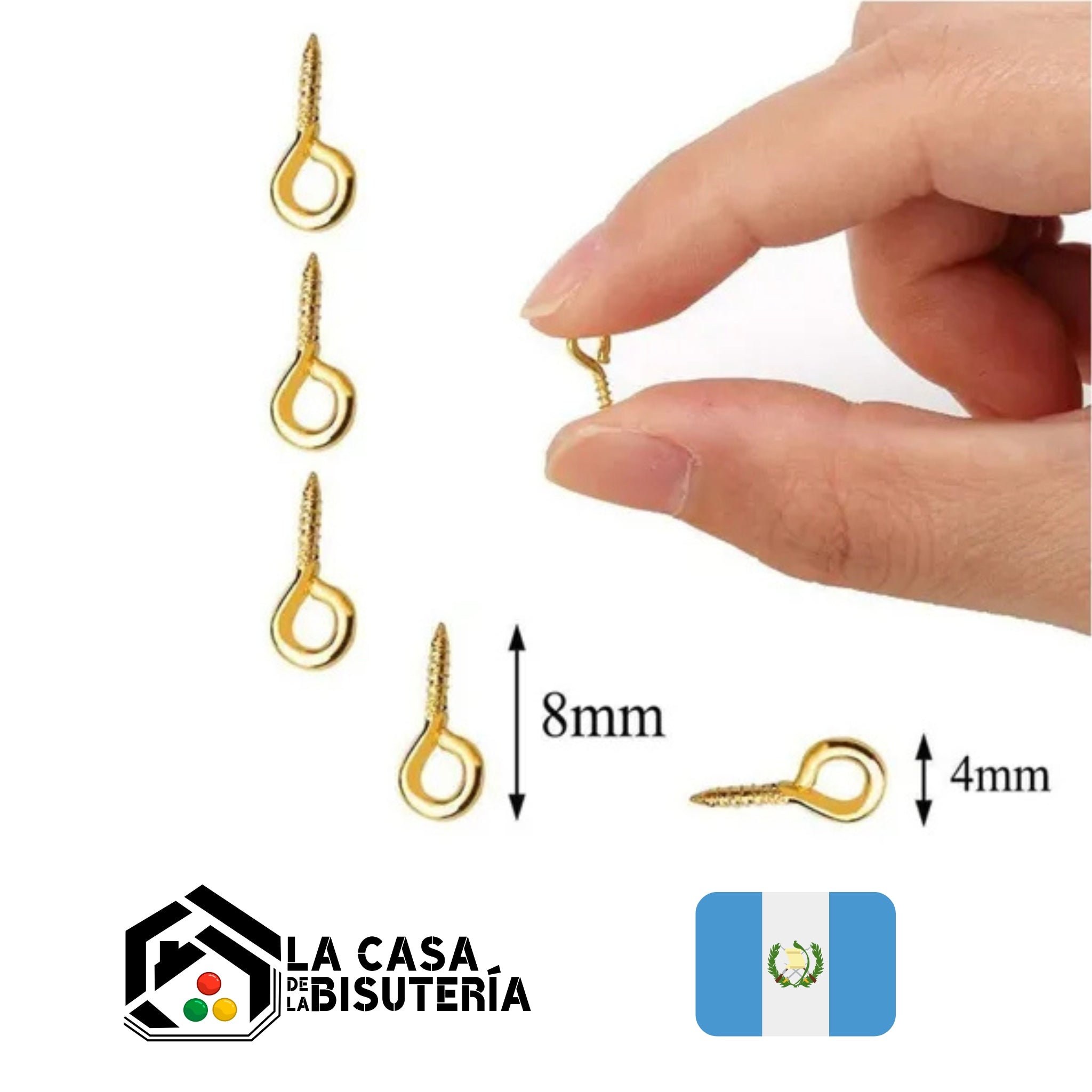 Keyrings with eyelet screw