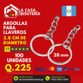 Argollas para llaveros 28mm