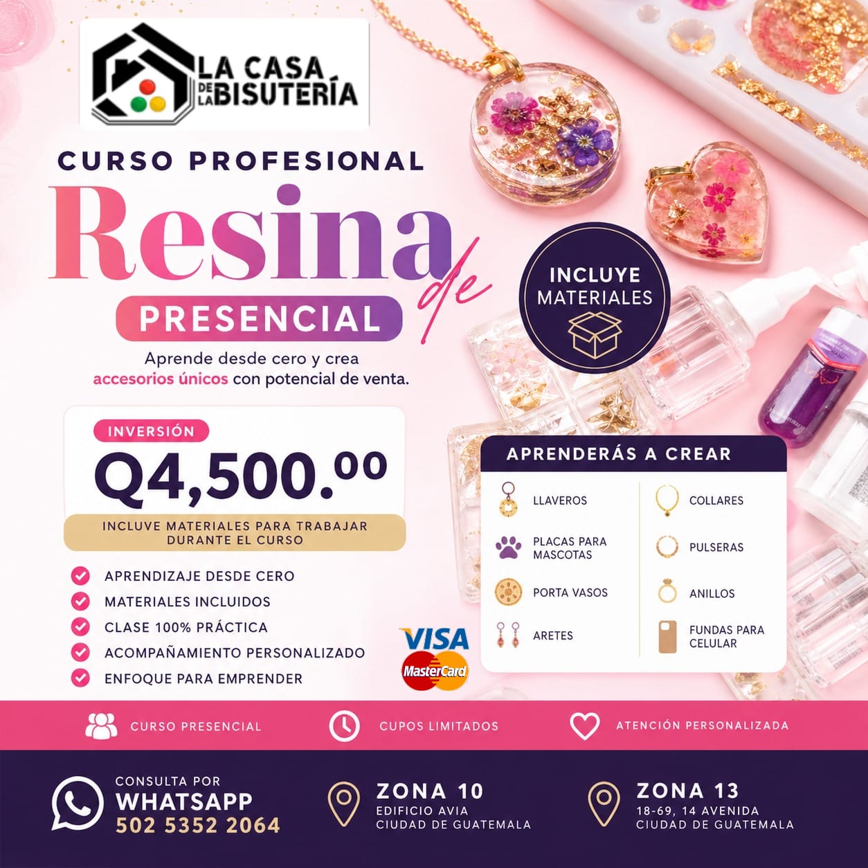 Curso Profesional de Resina