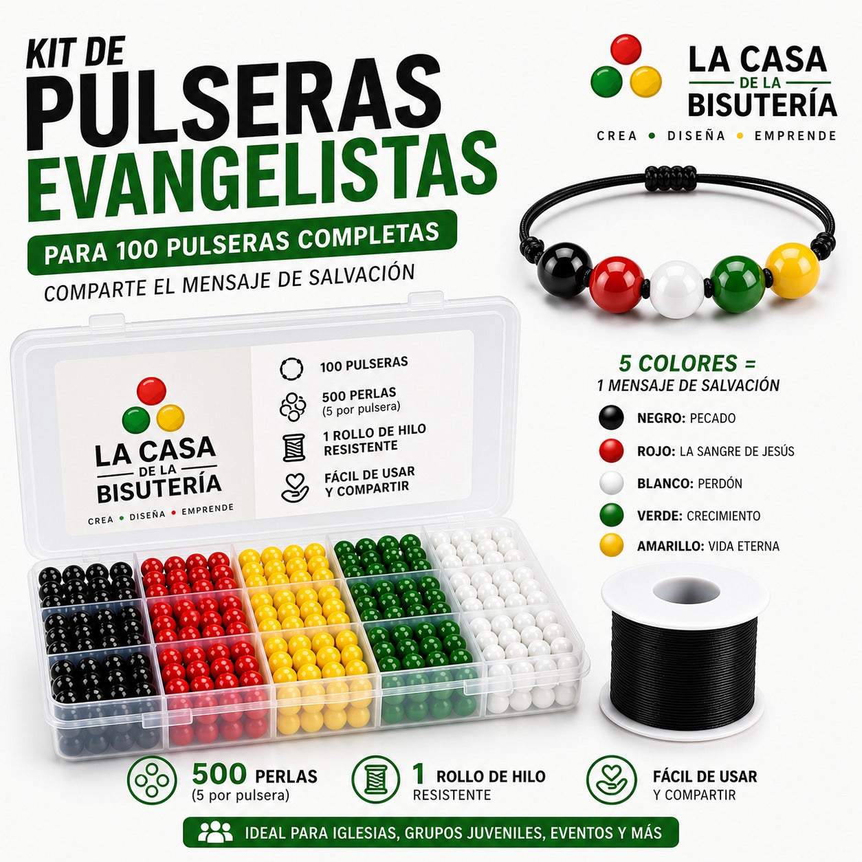 Kit Pulseras Evangelistas