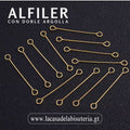 Alfiler con doble argolla