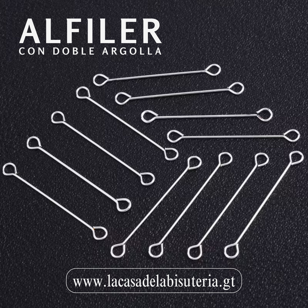 Alfiler con doble argolla