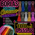 BORLAS DE HILO COREANO ALTA CALIDAD. VARIEDAD DE COLORES. PODEMOS CREAR LA CANTIDAD QUE NECESITES.
