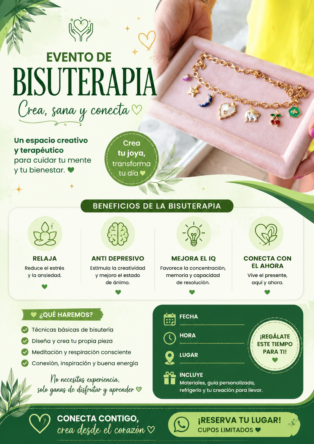Sesión de Bisuterapia para el estrés
