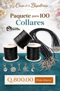 Paquete de 100 collares de cuerito